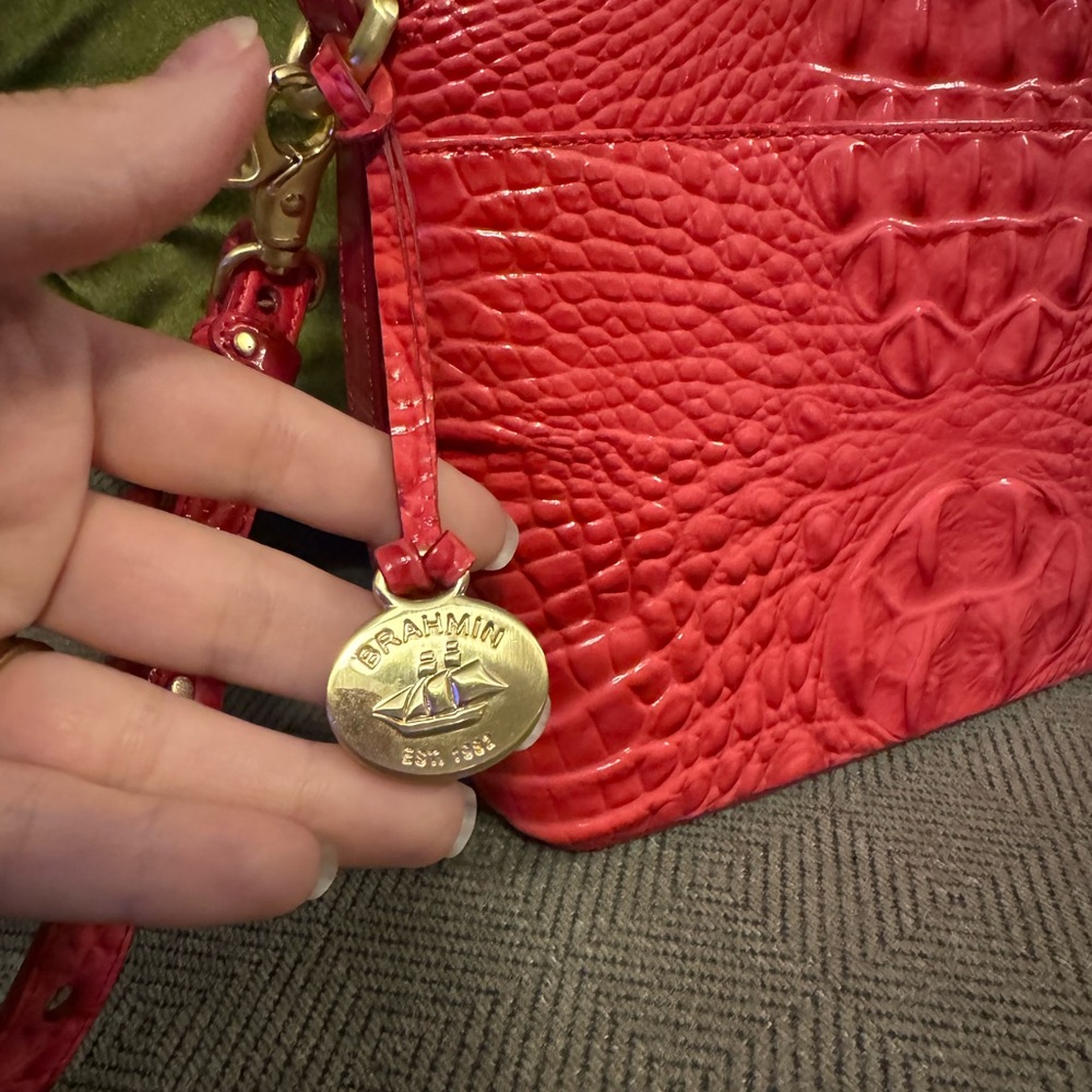 Brahmin Mini Duxbury in hot pink
